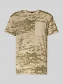 Koszulki męskie - T-shirt z okrągłym dekoltem i kieszenią na piersi - miniaturka - grafika 1