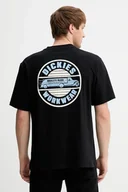 Koszulki męskie - Dickies t-shirt bawełniany męski kolor czarny z nadrukiem DK0A87QL - miniaturka - grafika 1