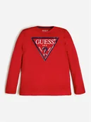 Bluzki damskie - Guess Bluzka L84I29 K8HM0 Czerwony Regular Fit - miniaturka - grafika 1