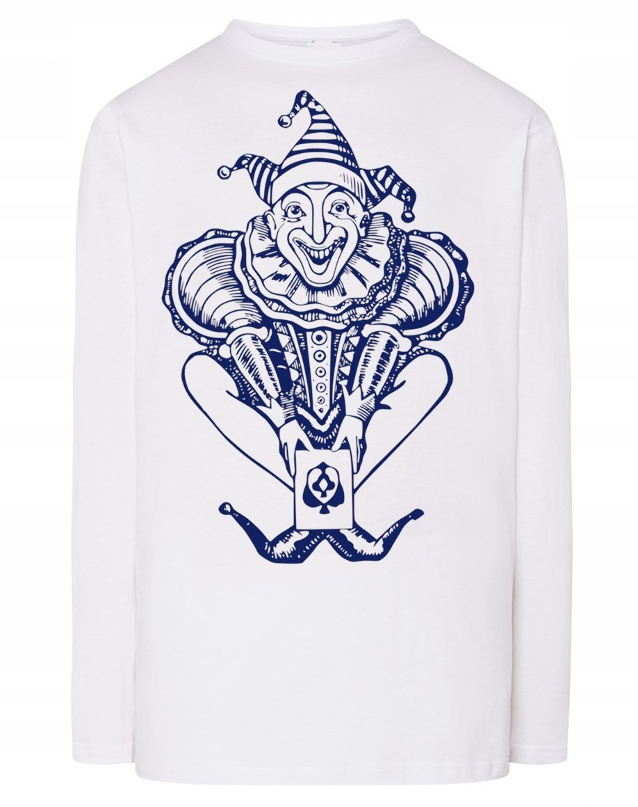 Longsleeve męski nadruk KLAUN JOKER r.5XL
