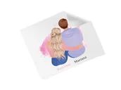 Akcesoria do okularów - Ściereczka personalizowana do okularów z imionami - 1 szt. - miniaturka - grafika 1