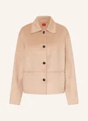 Marynarki i żakiety damskie - Hugo Żakiet Pudełkowy Alumas beige - miniaturka - grafika 1