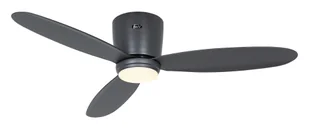 Energooszczędny wentylator sufitowy z oświetleniem LED i pilotem Eco Plano II 112 cm bazaltowo-szary - Wentylatory sufitowe - miniaturka - grafika 1