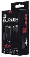 Ładowarki do telefonów - Maxlife Ładowarka Maxlife MXTC-01 USB 2.1A + kabel Micro BL maxlife_20191104151115 - miniaturka - grafika 1