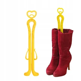 WKŁAD USZTYWNIAJĄCY usztywniacz DO KOZAKÓW BOTKÓW UCHWYT DO OBUWIA żółty - Pokrowce na ubrania - miniaturka - grafika 1