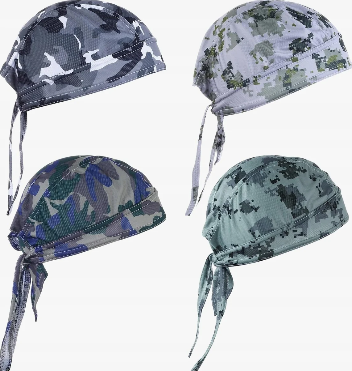 BANDANA CHUSTA NA GŁOWĘ MĘSKA CZAPKA OCHRONA UV LETNIA 4 SZTUKI