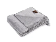 Koce - Koc bawełniany Cotton Cloud jasny szary 150x200 - miniaturka - grafika 1