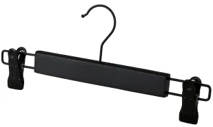 Czarny drewniany wieszak z klipsem M8-D88 - Wieszaki do szafy Czarny drewniany wieszak z klipsem M8-D88 - Wieszaki do szafy - miniaturka - grafika 1