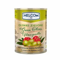 Koncentraty warzywne, przeciery - Helcom Oliwki zielone nadziewane pastą paprykową 280g - miniaturka - grafika 1