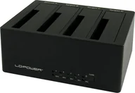 Stacje dokujące i replikatory portów - LC-Power 2.5”/3.5” SATA - USB 3.2 Gen1/eSATA (LC-DOCK-U3-4B) - miniaturka - grafika 1