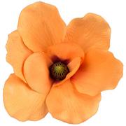 Sztuczne kwiaty - Magnolia Główka Wyrobowa Brązowo-Pomarańczowa 1Szt - miniaturka - grafika 1