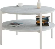 Ławy i stoliki kawowe - Okrągły nowoczesny stolik kawowy beton Z8-H48 - miniaturka - grafika 1