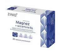 Witaminy i minerały - ZiNIQ Magnez + Witamina B6, 30 tabletek - miniaturka - grafika 1