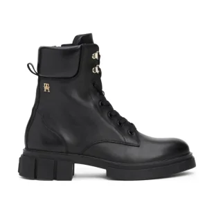 Tommy Hilfiger Skórzane trapery - Botki damskie - miniaturka - grafika 1
