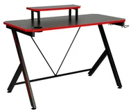 Biurka gamingowe - Biurko gamingowe VISION czarno-czerwony - miniaturka - grafika 1