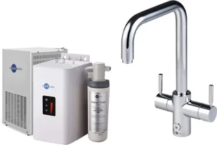 Zestaw INSINKERATOR HOT Bateria 4W1U chrom + chłodziarka, zbiornik i filtr 45358 CCZ - Baterie kuchenne - miniaturka - grafika 1