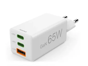 HAMA Ładowarka sieciowa Mini 65W 1xUSB-C, 2xUSB-A 4047443516565 - Ładowarki do telefonów - miniaturka - grafika 1