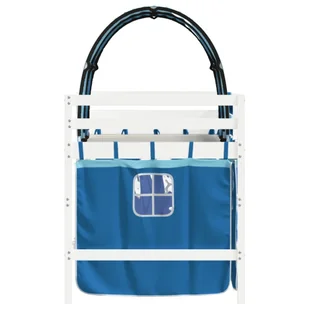 Dziecięce łóżko na antresoli, z tunelem, niebieskie, 90x200 cm Lumarko! - Łóżka dla dzieci i młodzieży - miniaturka - grafika 7