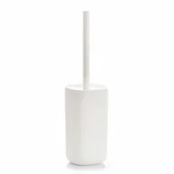 Akcesoria do wc - Zeller Stojak na szczotkę toaletową plastikowy + szczotka toaletowa biały 4003368187921 - miniaturka - grafika 1