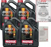 Oleje silnikowe - Motul 8100 X-clean Efe 5W30 C2/C3 20L Bmw LL-04 Vw 505 00 Zawieszka - miniaturka - grafika 1