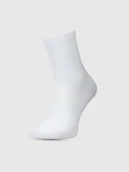 Skarpetki kolarskie - 4F Skarpetki rowerowe za kostkę uniseks - białe 35-38 - miniaturka - grafika 1