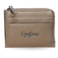 Portfele - Pepe Jeans Ruby Portfel z uchwytem na karty Beżowy 11,5x8x1,5 cm Poliester i PU 0,14 l by Joumma Bags, beż, Talla única, Portfel na karty - miniaturka - grafika 1