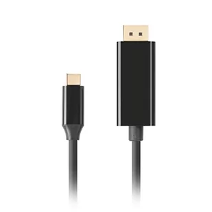 Lanberg Kabel USB-C (M)->Displayport 3M 4K 60HZ czarny - Kable komputerowe i do monitorów - miniaturka - grafika 1