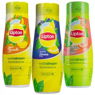 3x Syrop Lipton Ice Tea: Green Cytrusy, Brzoskwinia, Cytryna - Syropy i koncentraty owocowe - miniaturka - grafika 1