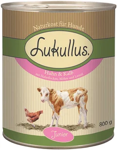 Zestaw Lukullus Junior, 24 x 800 g - Kurczak z cielęciną - Mokra karma dla psów - miniaturka - grafika 1
