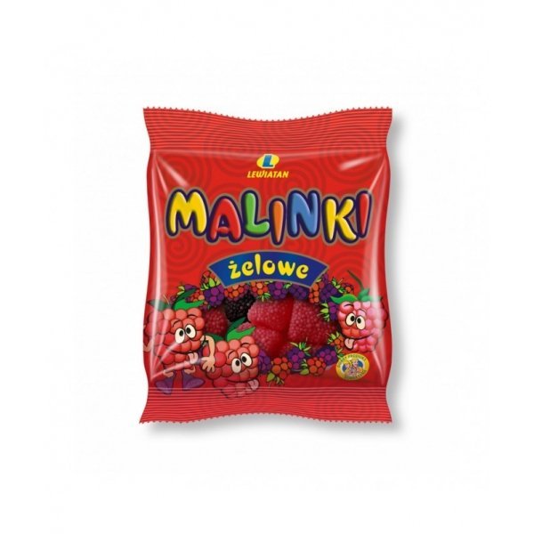 LEWIATAN ŻELKI PIANKI MALINKI 80G