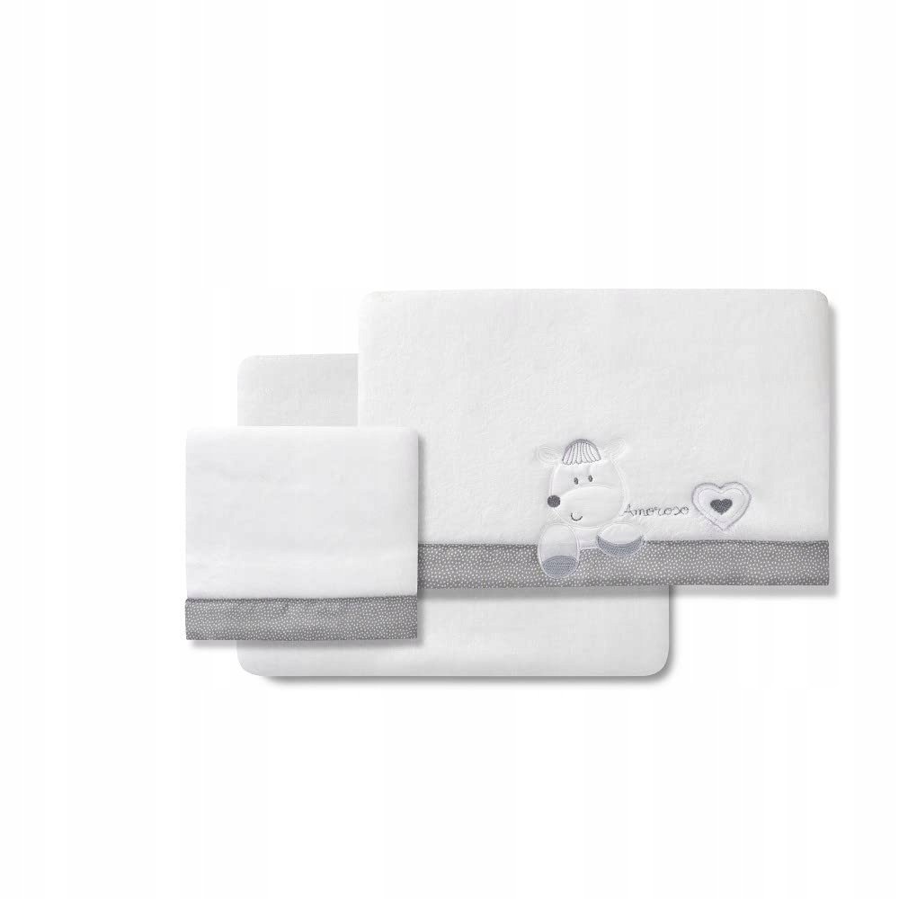 Komplet pościeli Interbaby 82 x 110 cm biel