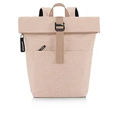 Plecaki - reisenthel Rolltop Backpack – miejski i stylowy plecak, nowoczesne wzornictwo, przestronny plecak na czas wolny, do pracy i na wycieczkę po mieście, kolor: twist coffee - miniaturka - grafika 1