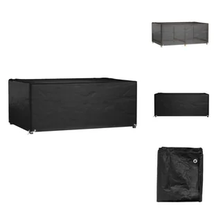 vidaXL Pokrowiec na meble ogrodowe 8 oczek 180x122x75 cm prostokątny - Pokrowce ochronne na meble ogrodowe - Pokrowce na meble ogrodowe - miniaturka - grafika 1