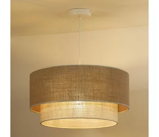 Duolla - Żyrandol na lince YUTE BOHO 3xE27/15W/230V śr. 60 cm brązowy/kremowy - Lampy sufitowe - miniaturka - grafika 1