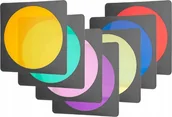 Inne akcesoria studyjne - Aurora Zestaw filtrów żelowych Aurora ACF 041 7 kolorów - miniaturka - grafika 1