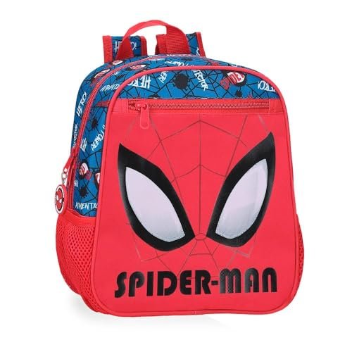 Joumma Marvel Spiderman Authentic Plecak Przedszkole Czerwony 23x28x10 cms 6,44l Poliester, Czerwone, plecak przedszkolny