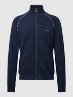Koszulki męskie - Bluza rozpinana z wyhaftowanym logo model ‘Mix&Match’ - miniaturka - grafika 1