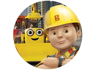 Dekoracyjny opłatek tortowy Bob Budowniczy - 20 cm - Ciasta i półprodukty do ciast - miniaturka - grafika 1