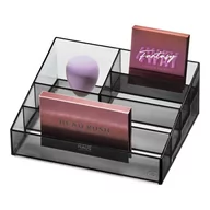 Koszyki łazienkowe - Organizer łazienkowy na kosmetyki z plastiku z recyklingu w kolorze matowej czerni Nail Station – iDesign - miniaturka - grafika 1