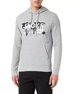 Bluzy męskie - Bestseller A/S Męska bluza z kapturem Jcodust Sweat Hood Sn, jasnoszary melanż/szczegóły: nowy Lgm, XXL - miniaturka - grafika 1