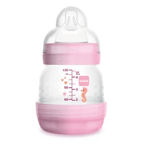 MAM 806933 BUTELKA 130ML ANTI-COLIC GIRL antykolkowa - Butelki dla niemowląt - miniaturka - grafika 1