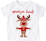 Koszulki dla dziewczynek - Koszulka dziecięca świąteczna wzór mikolajki53 - miniaturka - grafika 1