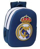 Plecaki szkolne i tornistry - Plecak dziecięcy szkolny dla przedszkolaka wzór 3D Real Madryt oficjalna kolekcja kibica - miniaturka - grafika 1