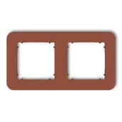 Klawisze i ramki - Karlik Ramka podwójna zaokrąglona MINI - terakota - miniaturka - grafika 1