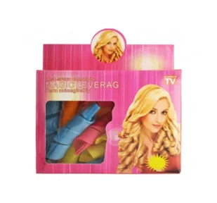 DENI CARTE MAGIC LEVERAG ZESTAW PAPILOTÓW DO WŁOSÓW 12 SZTUK + SZYDEŁKO - Wałki do włosów - miniaturka - grafika 1
