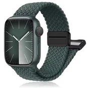 Akcesoria do smartwatchy - opaska pasek bransoleta NYLON MAGNETIC Apple Watch 1/2/3/4/5/6/7/8/9/10/SE 38/40/41/42mm zielona - miniaturka - grafika 1