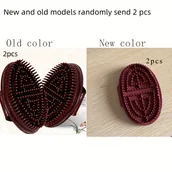 Pozostałe akcesoria do kąpieli i SPA - TEMU 2 sztuki Szczotki do Masażu Czakr - Dwustronny Ręczny Masażer Ciała dla Całego Organizmu, Bez Prądu i Baterii, dla Głębokich Tkaniw i Mięśni, - miniaturka - grafika 1