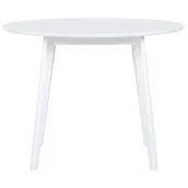 Ławy i stoliki kawowe - Beliani Stół do jadalni 100 cm biały ROXBY - miniaturka - grafika 1