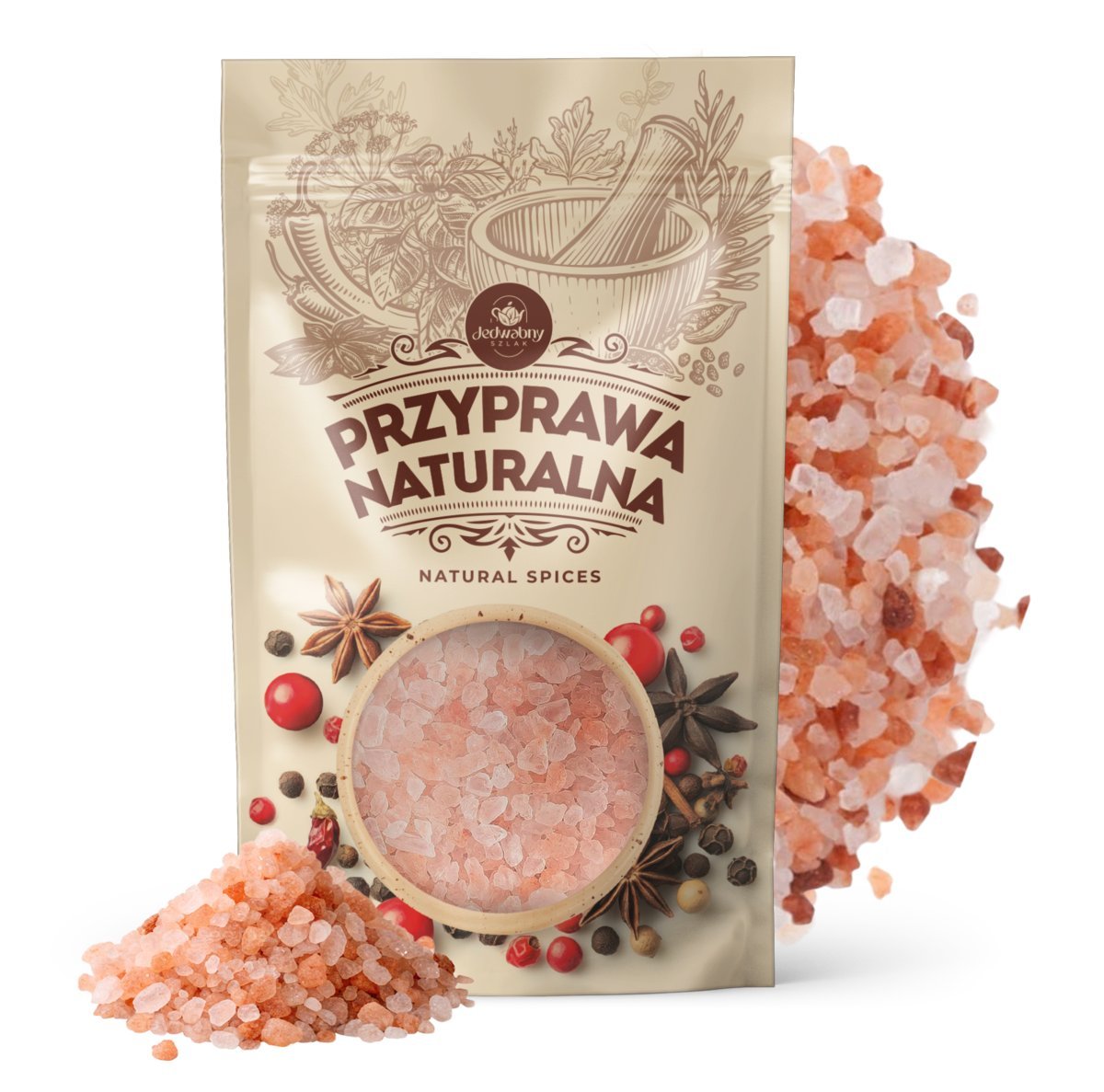SÓL himalajska NATURALNA różowa gruboziarnista wysoka jakość gruba 500g