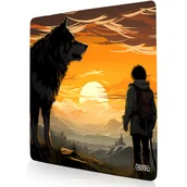 Podkładki pod mysz - PODKŁADKA POD KLAWIATURĘ Wilczy Obrońca 30x30 TILT XXL Na biurko - miniaturka - grafika 1